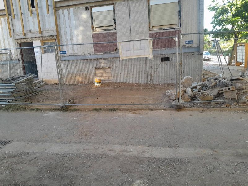 Préparation d'un chantier de démolition